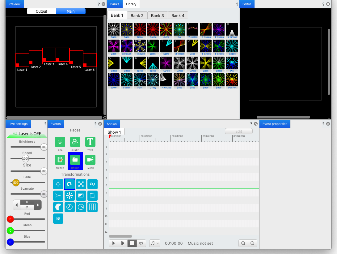 Macで動作するレーザーソフト　アプリケーション